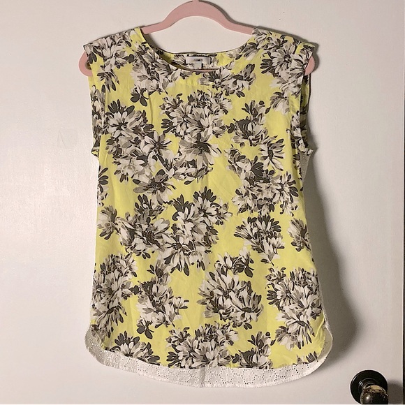 J. Crew Tops - ⭐️ J Crew Silk And Cotton Floral Tank Top Size 6